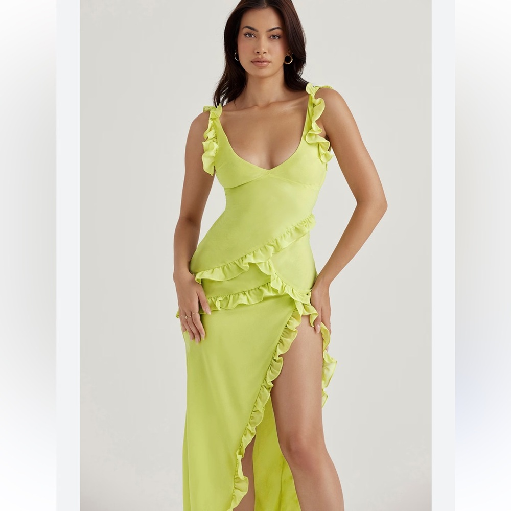 House of cb ruffle dress